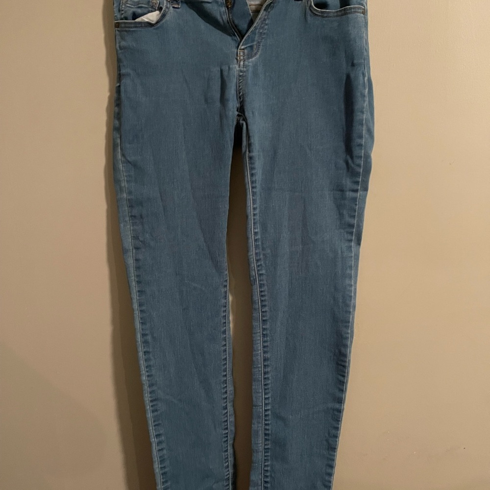 Denim blue jeans